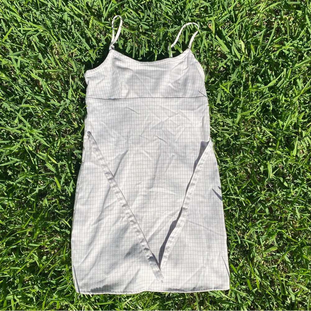 John Galt Brandy Melville baby blue picnic dress